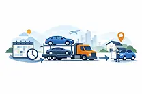 Door-to-door car shipping from Florida to California