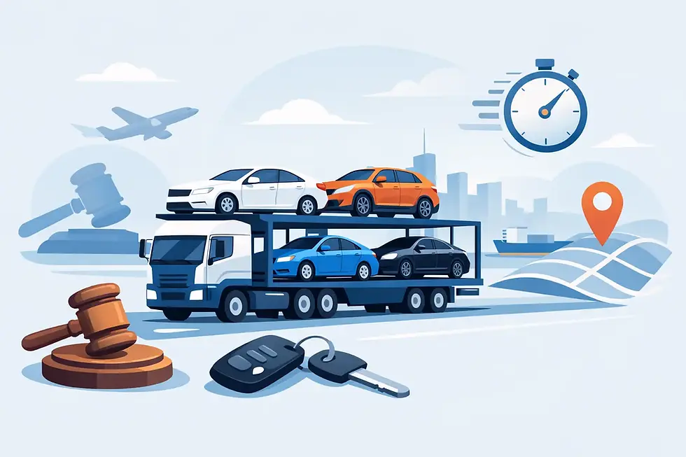 Transporting Auction Bought Vehicles Without Delays