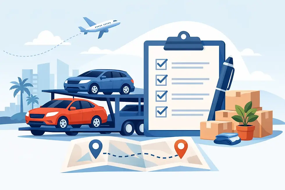 Relocation Car Shipping Checklist for a Smooth Move