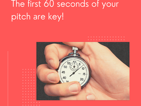 The first 60 seconds in front of the investor