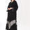 Thumbnail: Elegant Dantel Chiffon Organza With Black Crystal Abaya 6 pcs