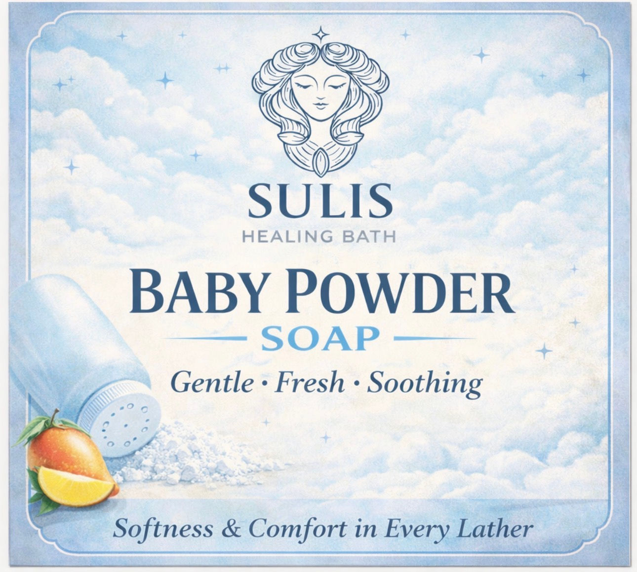 Baby Powder Handcrafted Bath Soap