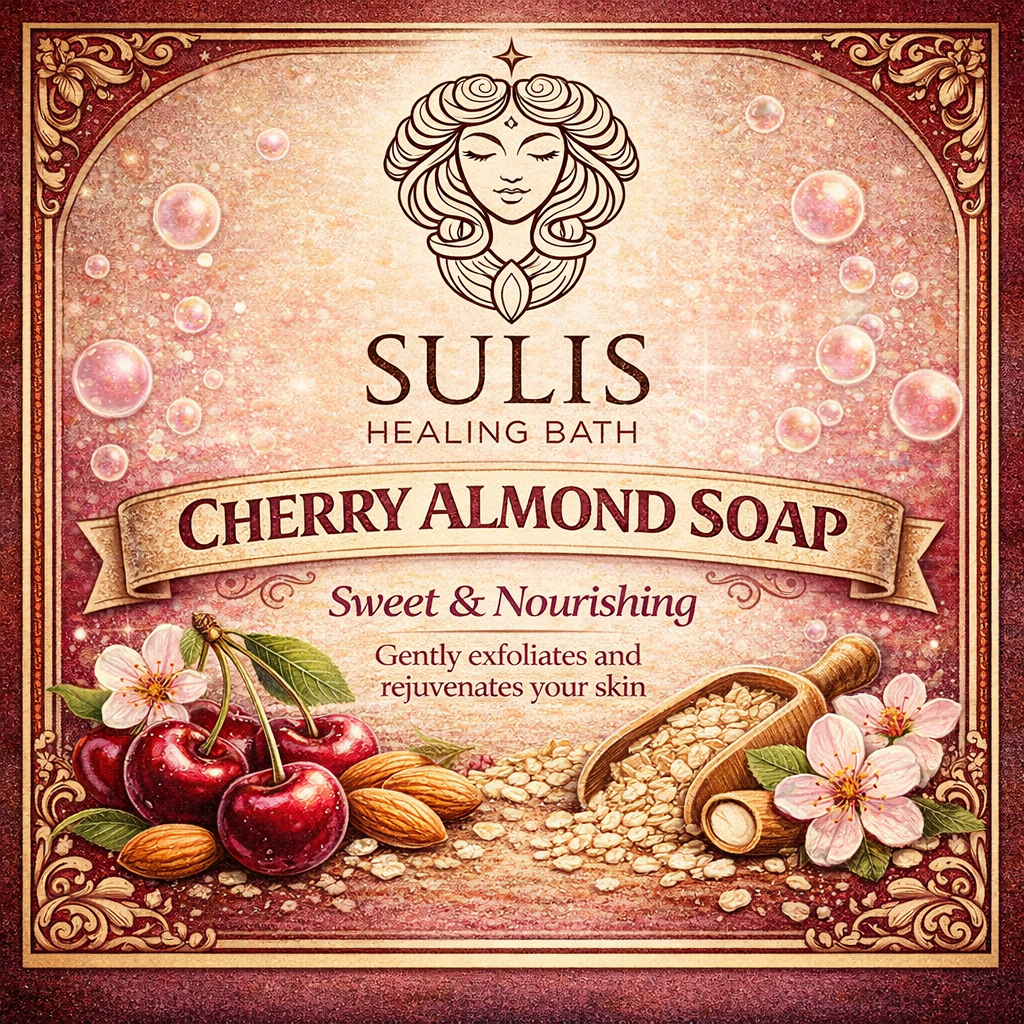 Cherry & Almond Handcrafted Bath Soap