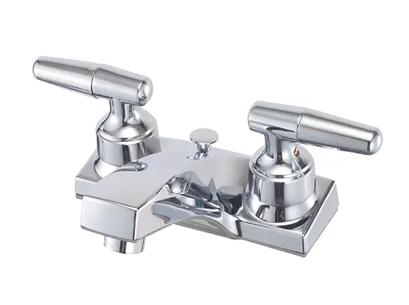 LAVATORY FAUCET STANDARD 2-LEVER HANDLE CHROME