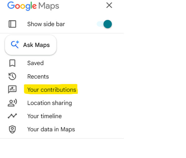 Google Maps Your Contribution