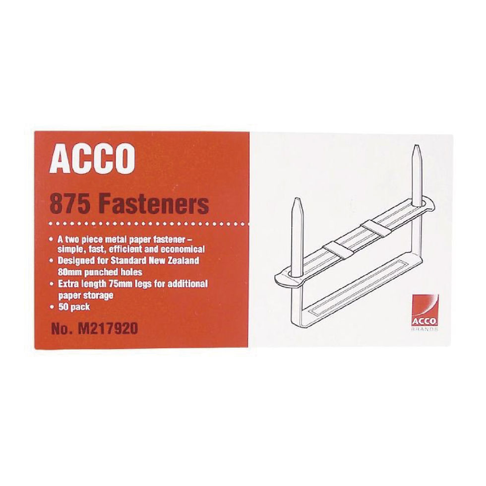 ACCO Paper Fastener 75mm Box of 50