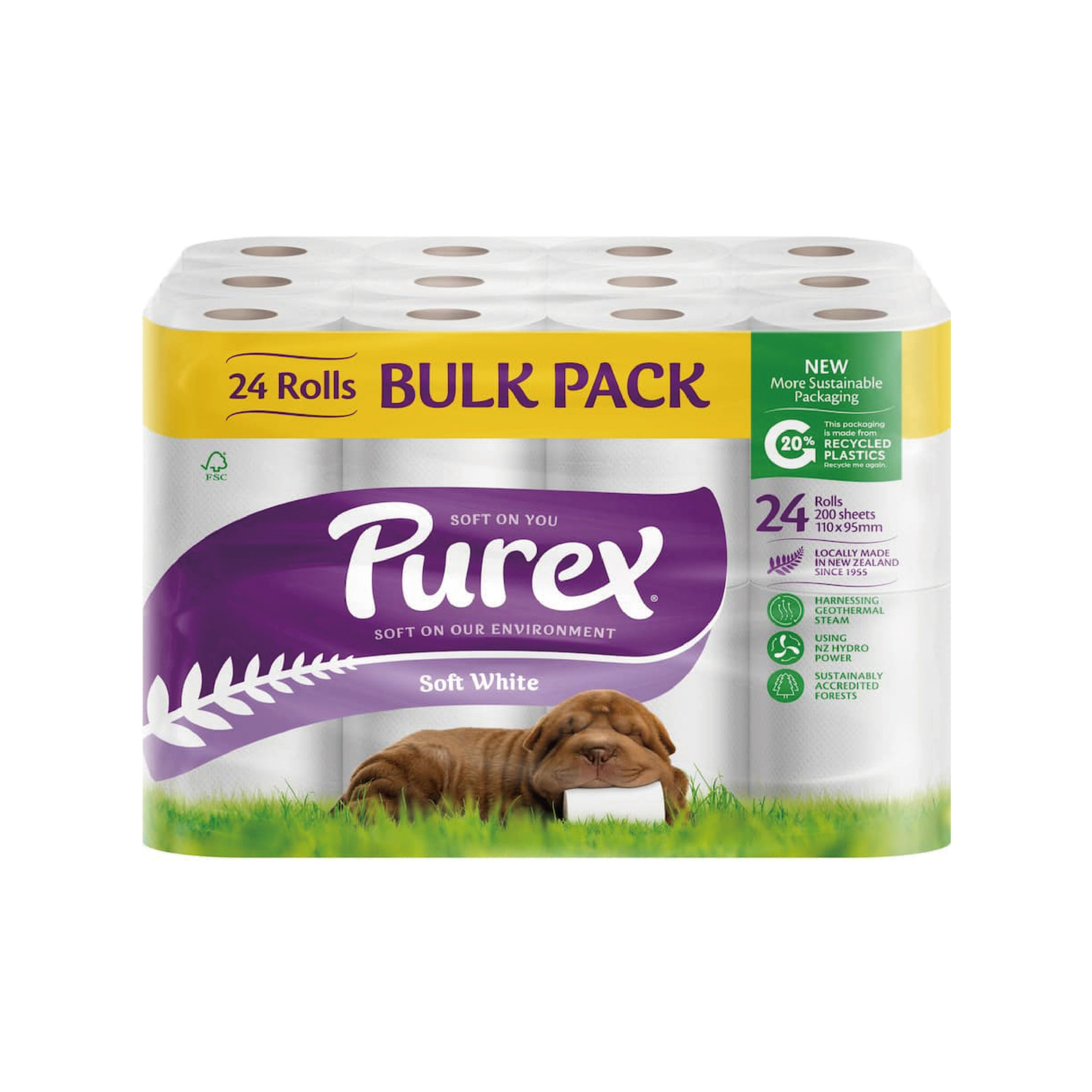Purex Toilet Paper 24pk 200 sheets per roll