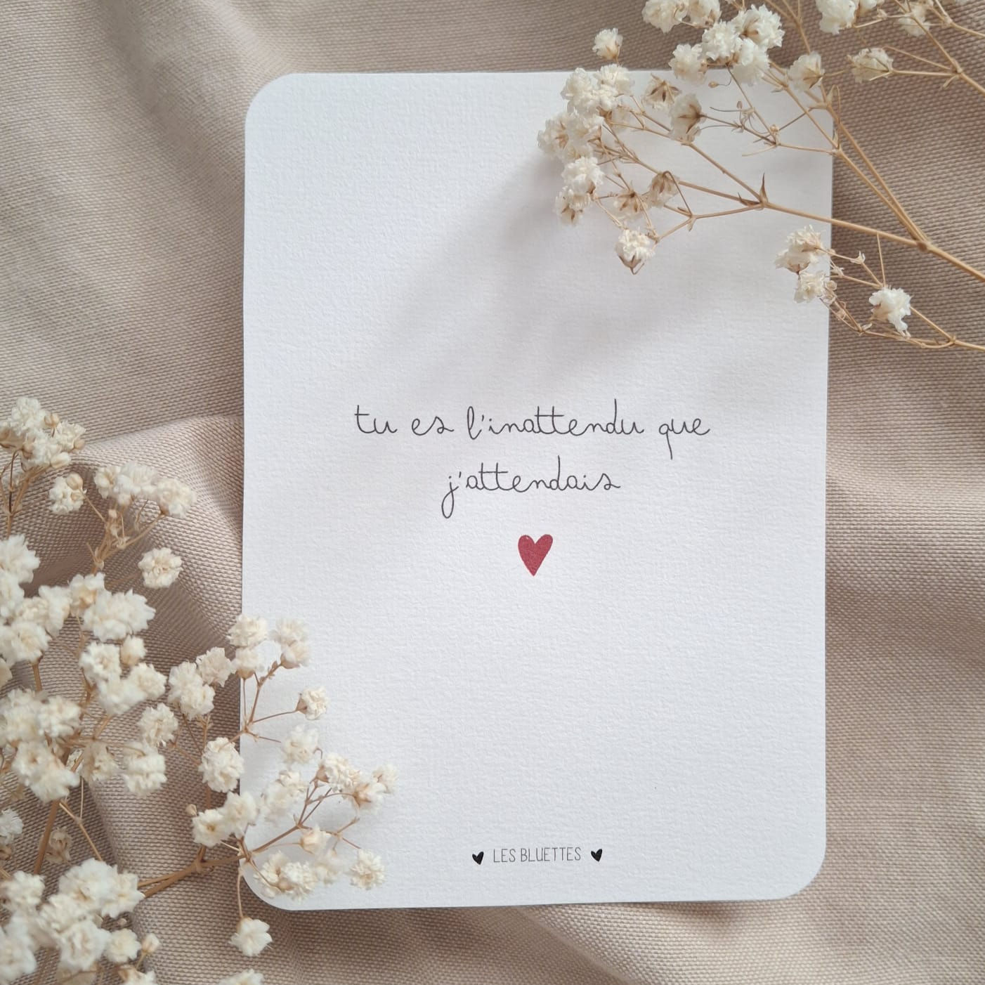 Tu es l'inattendu que j'attendais