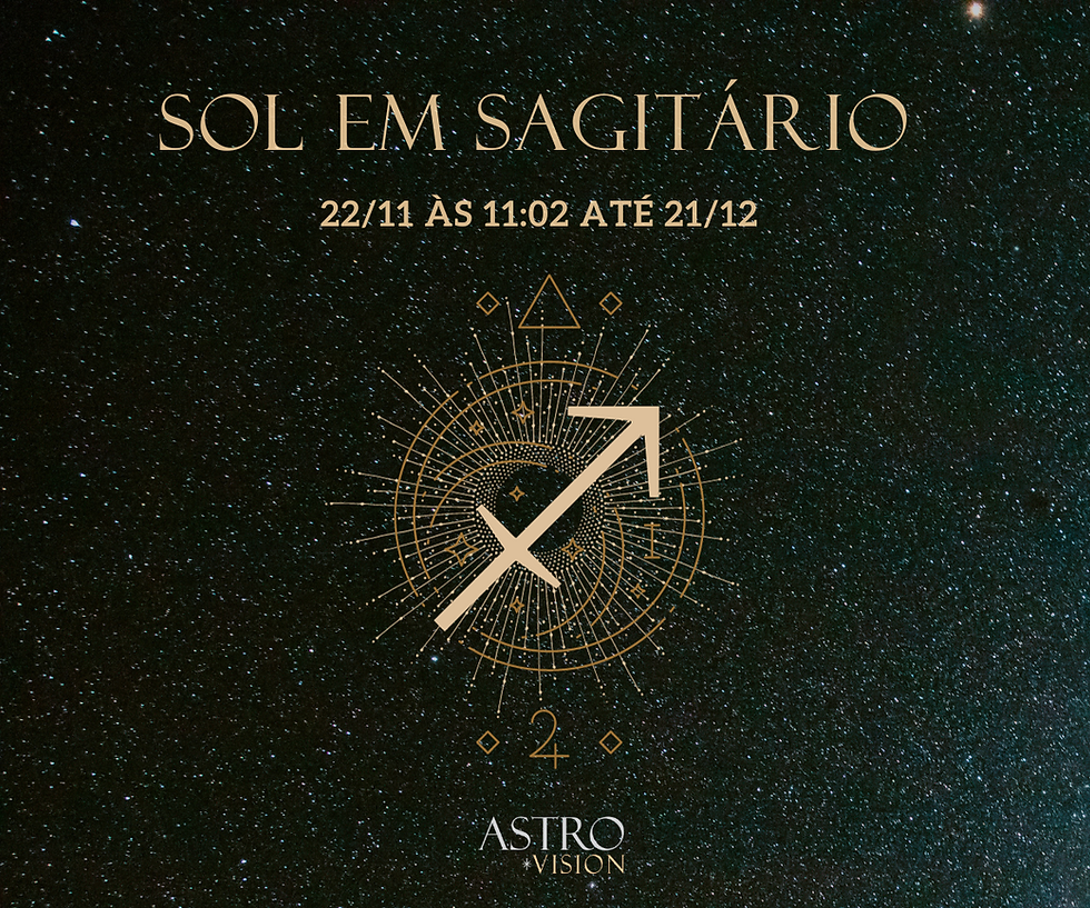 O Sol entrou em Sagitário 22/11 às 11:02