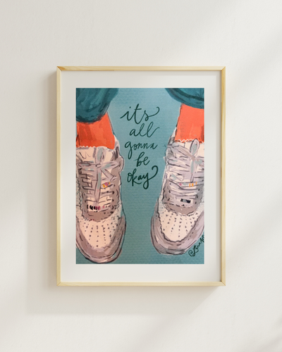 BEAMS - 新品 Lotta × BOTANIZE GICLEE It's all gonna be okay Art Print | LinnArtzy