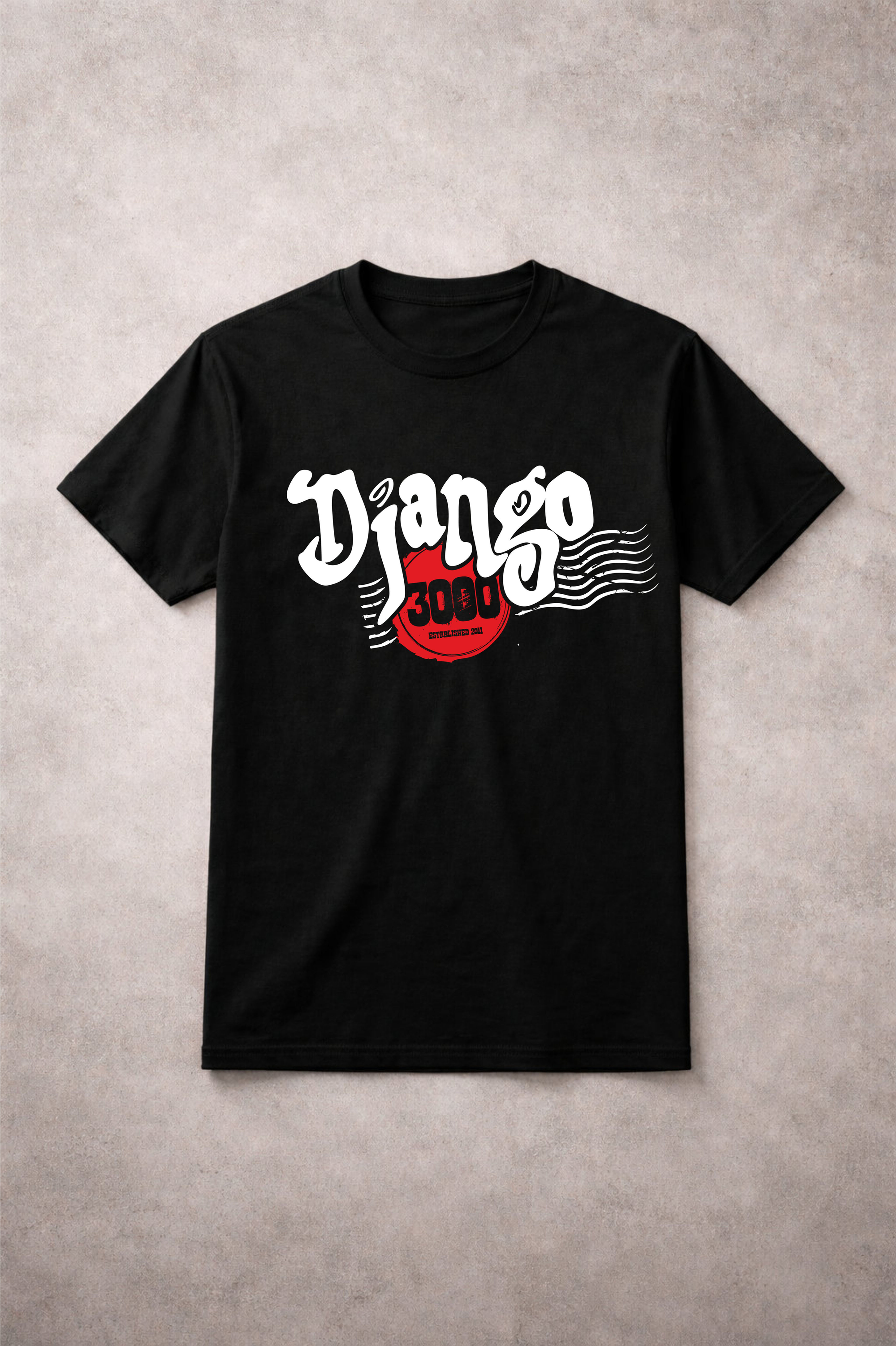 Unisex Shirt "Retro Django" schwarz
