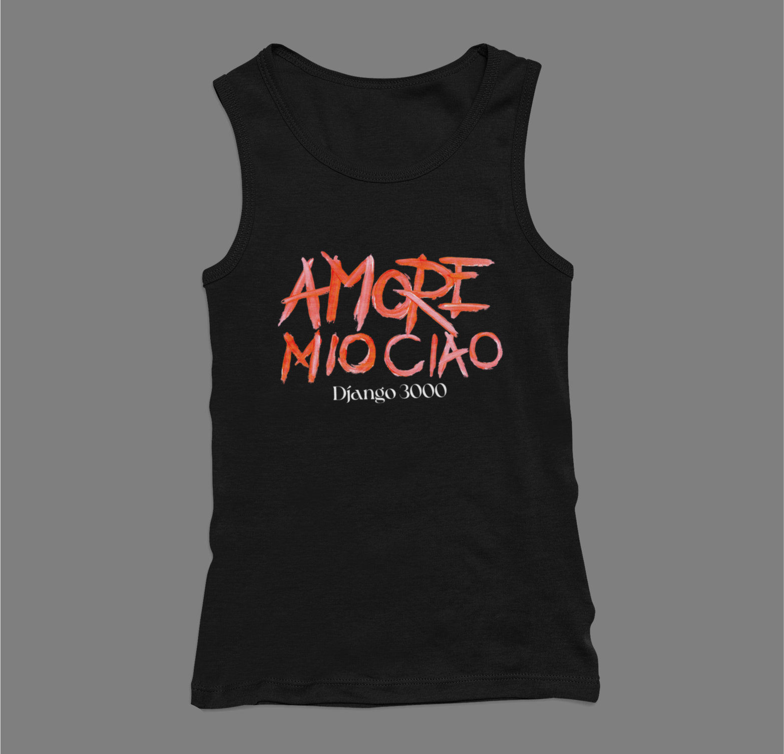 Tank Top "Amore Mio Ciao" schwarz