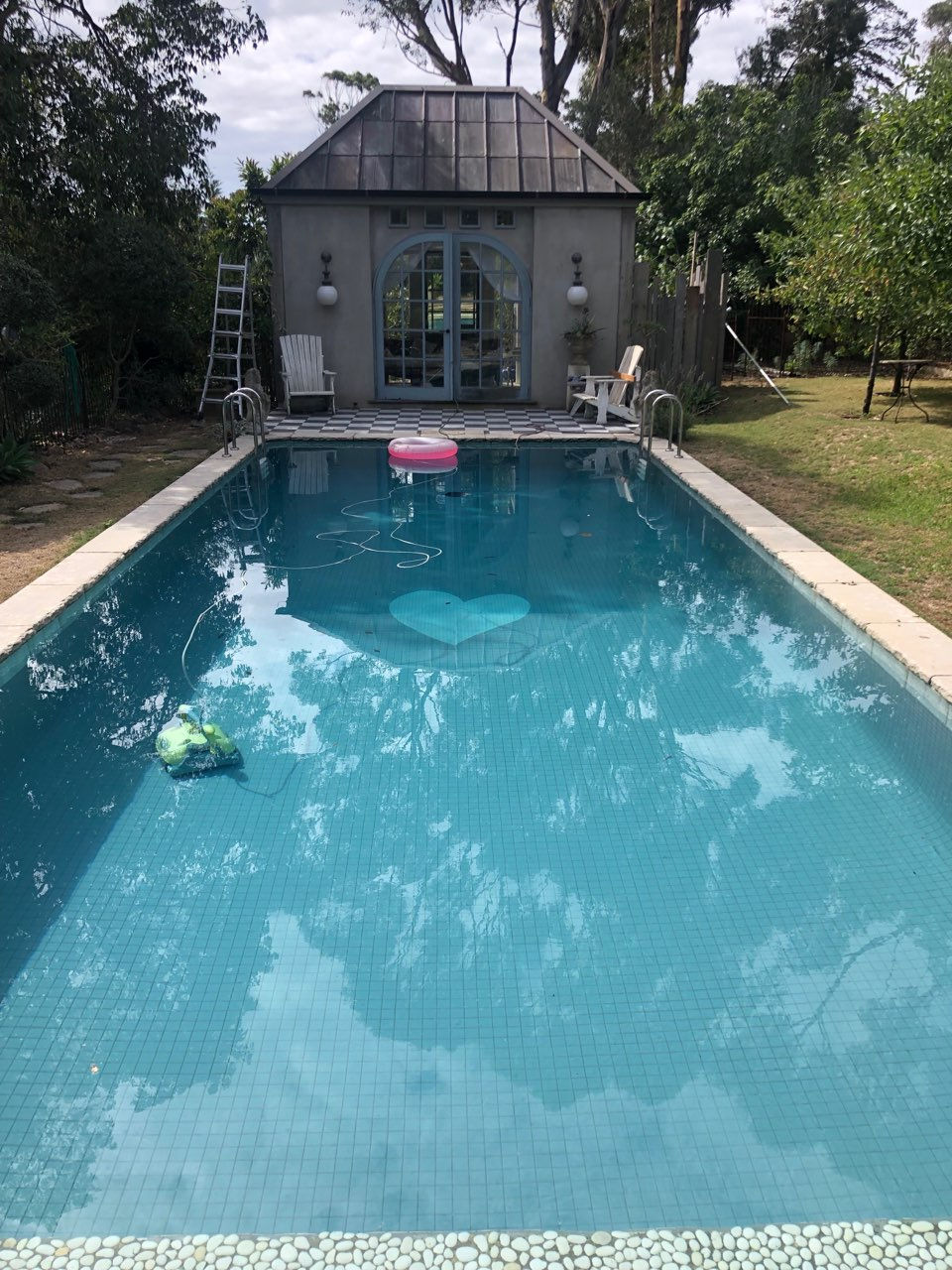 KLAY residential slate grey ceramic pool tile