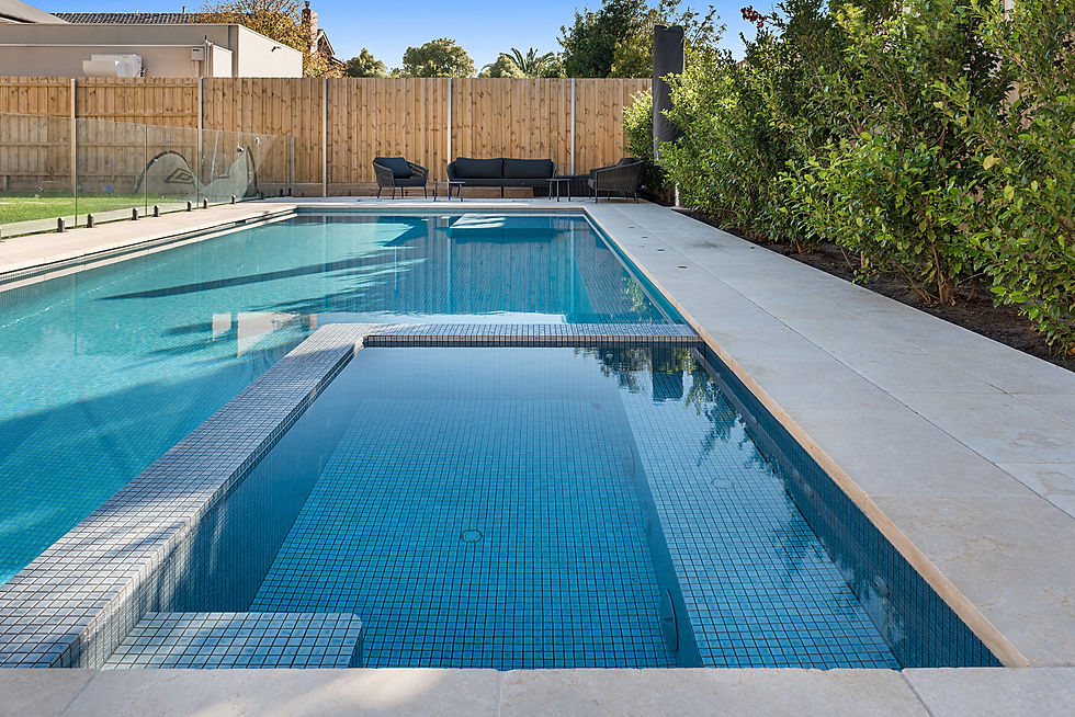 Thumbnail: KLAY amano silk blue porcelain ceramic pool tile