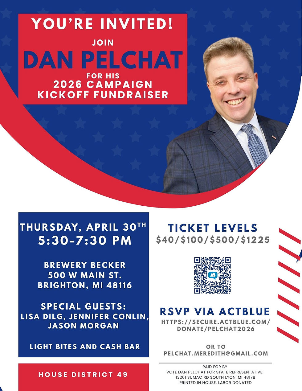 Come Meet 49th House Candidate Dan Pelchat!