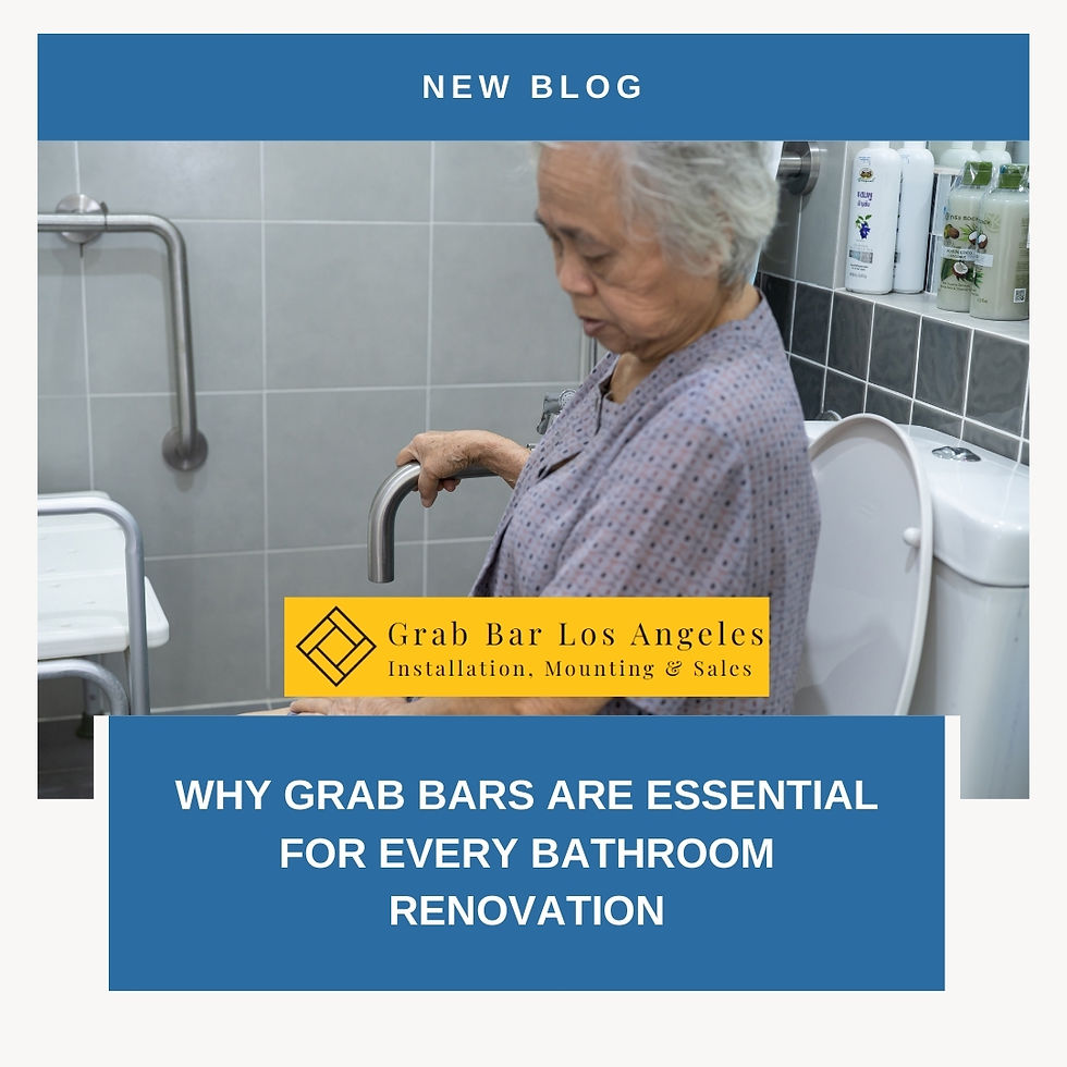Why Grab Bars Are Essential for Every Bathroom Renovation