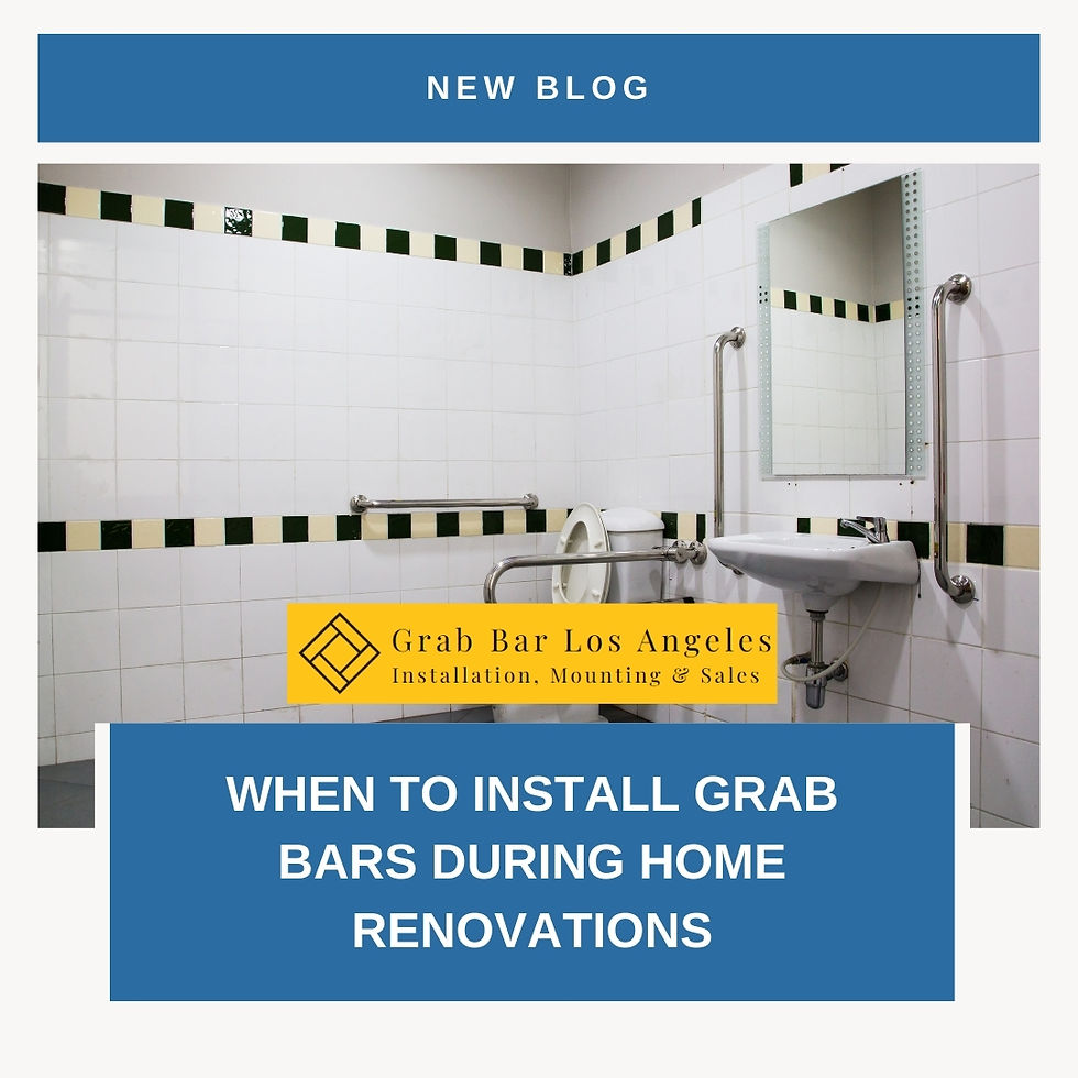 When to Install Grab Bars During Home Renovations