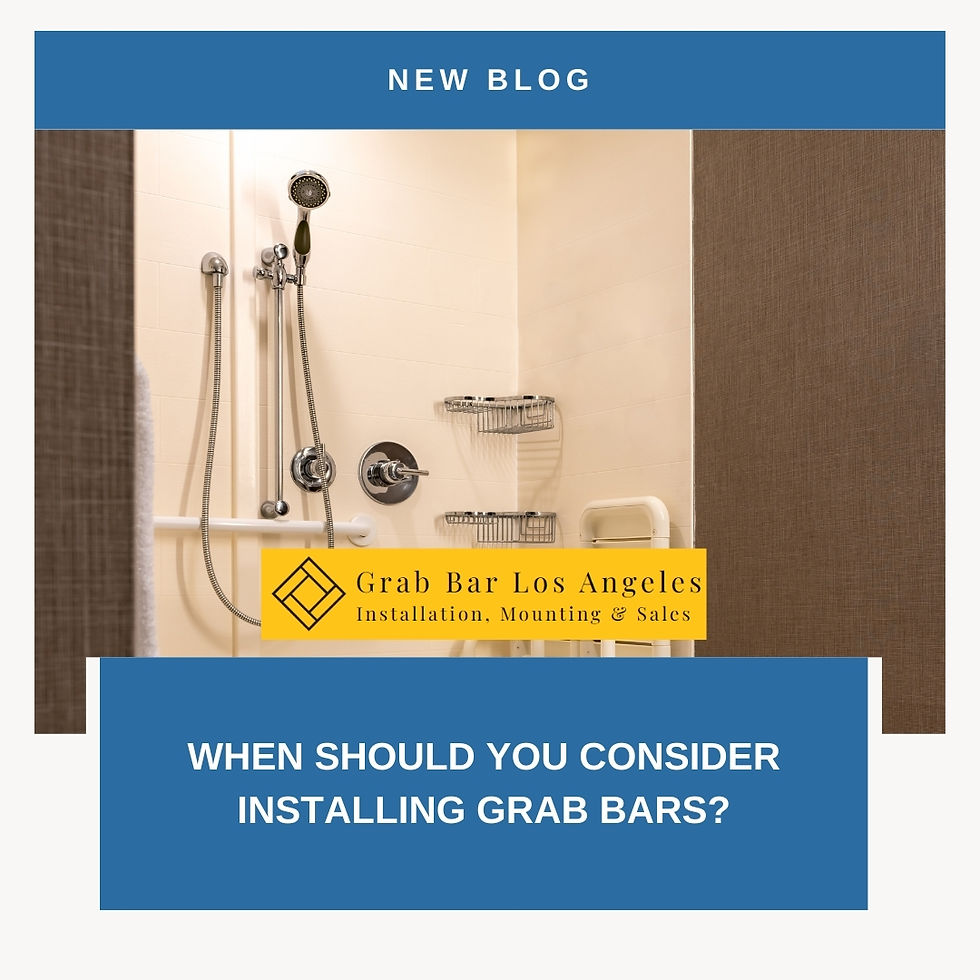 When Should You Consider Installing Grab Bars?