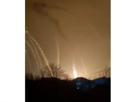 Town near Ukraine's Kyiv hit by missiles, oil terminal on fire