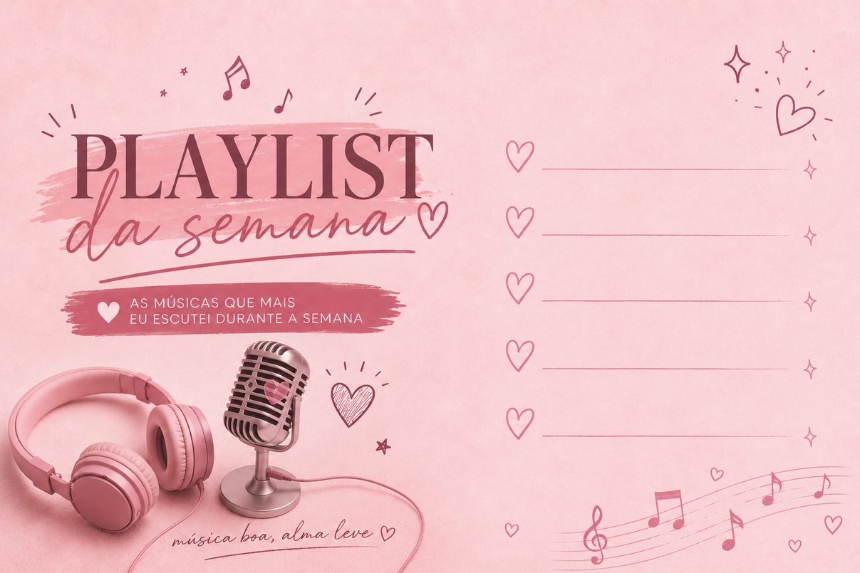 Novo quadro no blog: Playlist da Semana!
