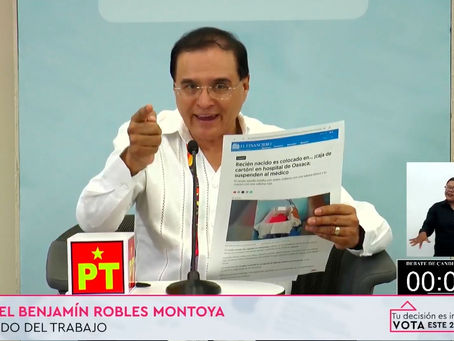 ¡Ganó el Debate! Benjamín Robles “El Bueno” será el senador de la 4T en Oaxaca