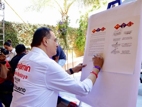 POR LA VIDA Y LA LIBERTAD DE LAS MUJERES, EL BUENO FIRMA COMPROMISOS