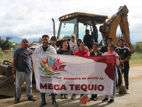 GABY DIAZ encabeza exitoso tequio para el rescate de la ribera del Río Atoyac en San Jacinto Amilpas