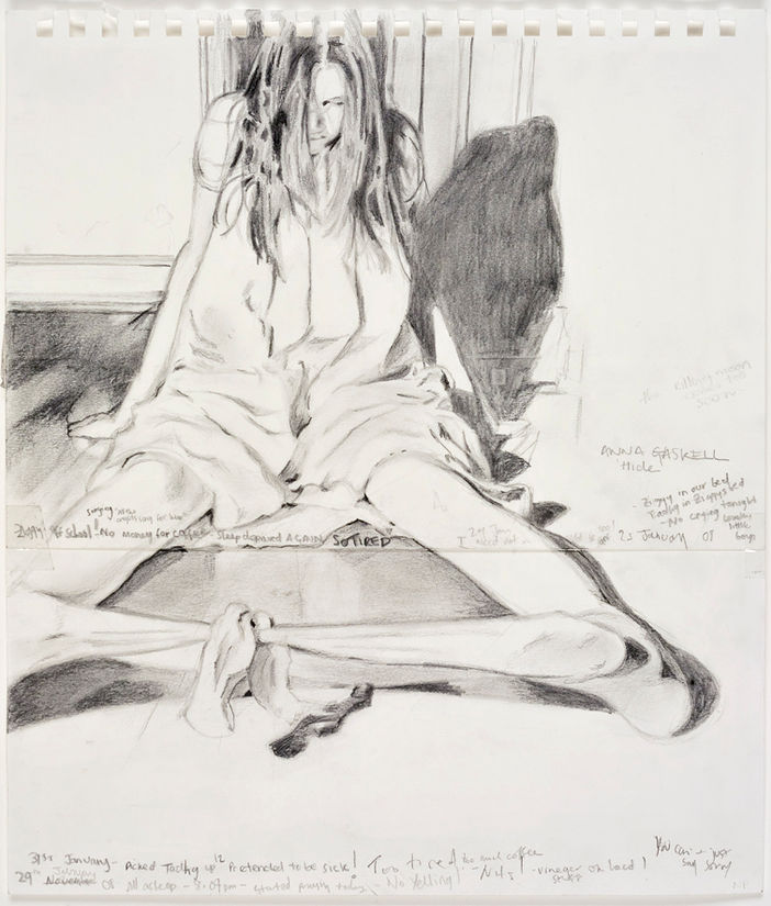 Hide (after Anna Gaskell) 2008 Pencil on paper 35x30cm