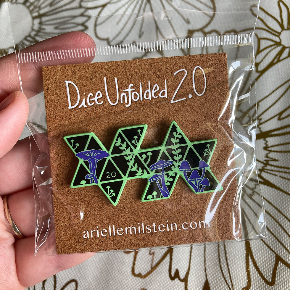 Thumbnail: Dice Unfolded 2.0 Mushroom Pins