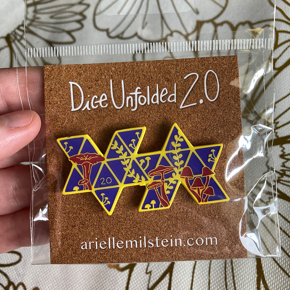 Thumbnail: Dice Unfolded 2.0 Mushroom Pins