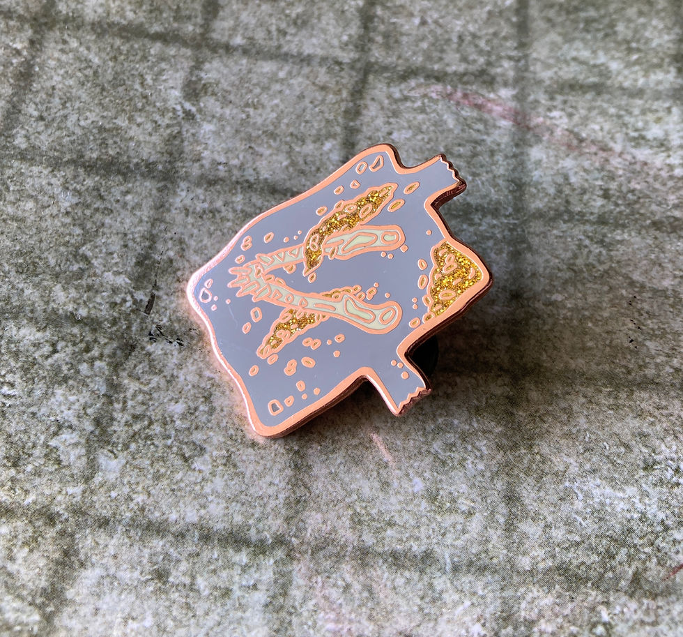 Thumbnail: A Wearable Dungeon Hard Enamel Pin (single pin)