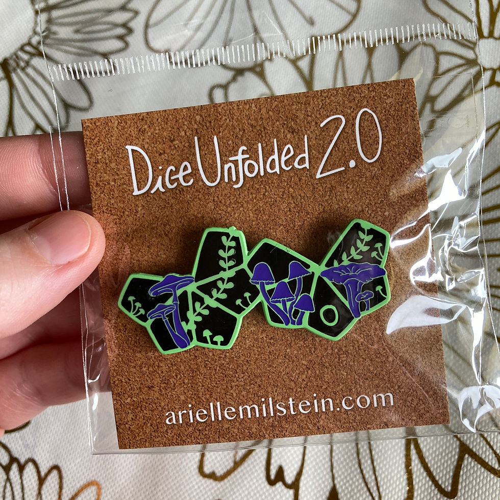 Thumbnail: Dice Unfolded 2.0 Mushroom Pins