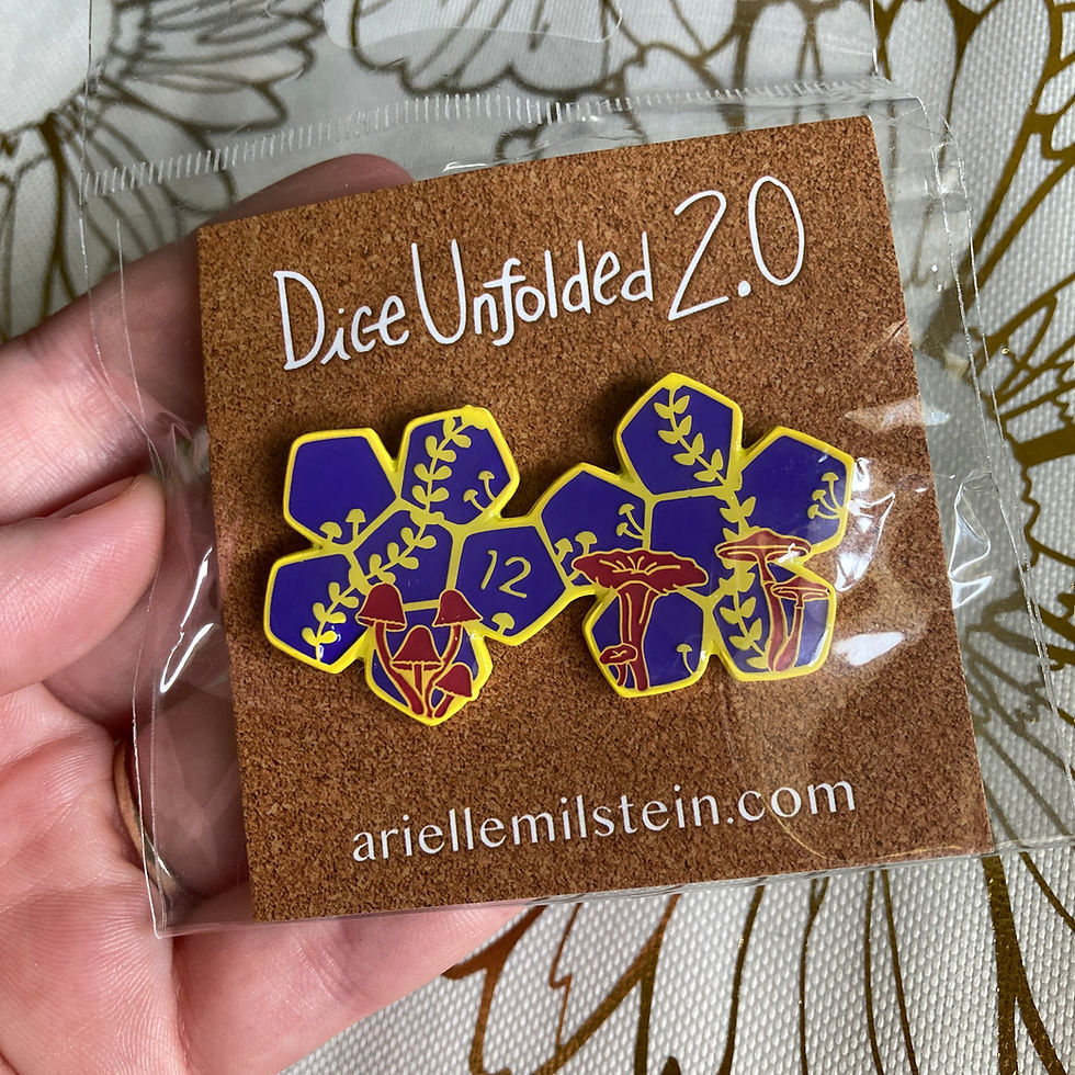 Thumbnail: Dice Unfolded 2.0 Mushroom Pins