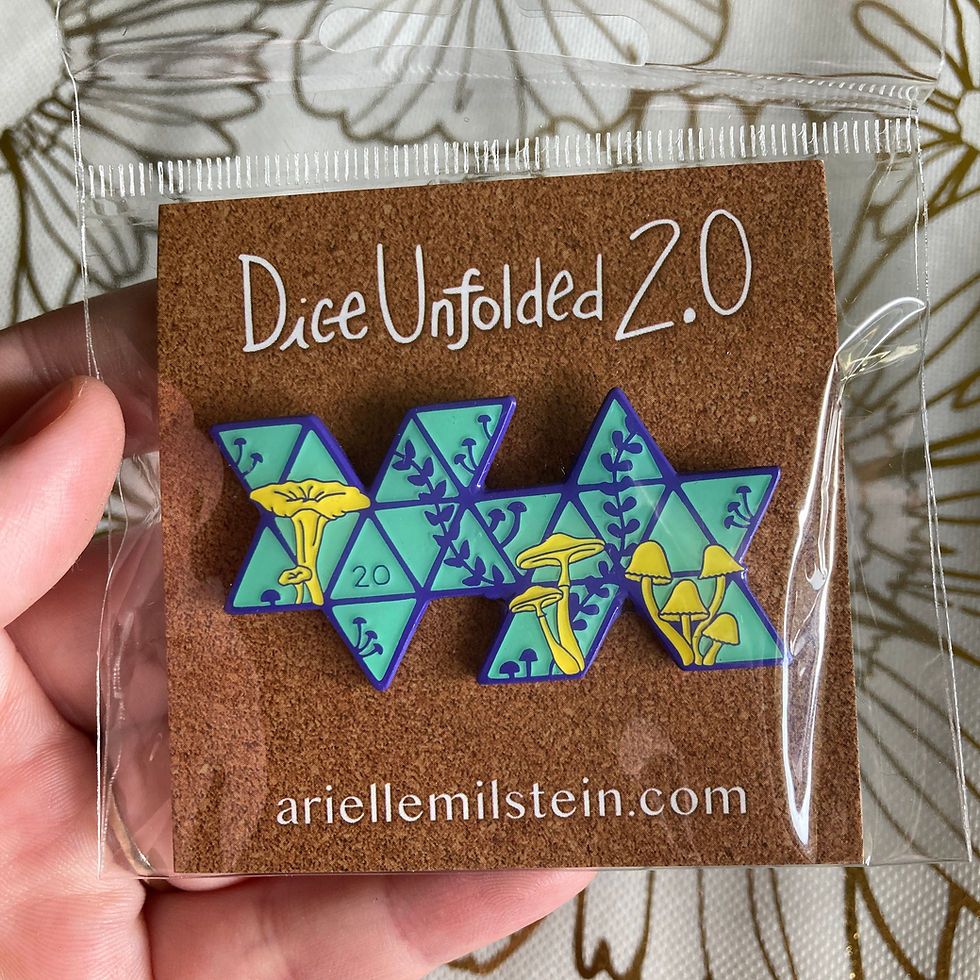 Thumbnail: Dice Unfolded 2.0 Mushroom Pins