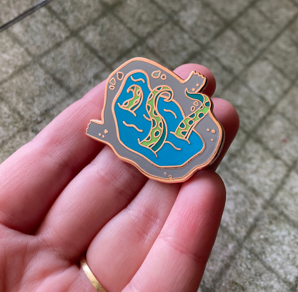 Thumbnail: A Wearable Dungeon Hard Enamel Pin (single pin)