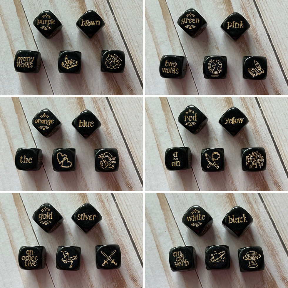 Thumbnail: Custom Laser Engraved TBR Book Dice
