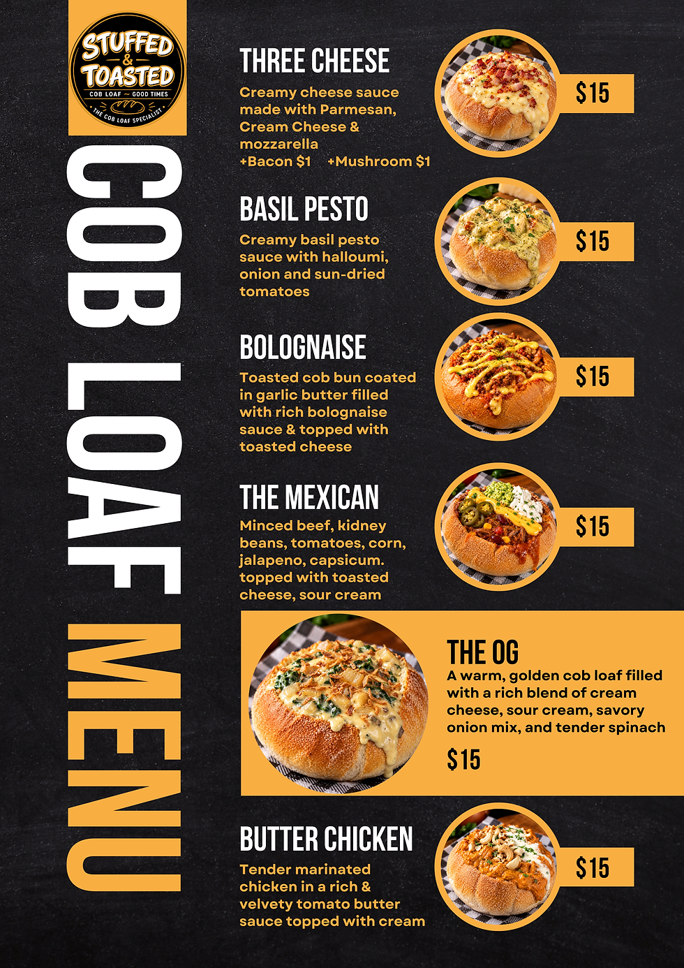 Black Yellow Modern Burger Bar Food Menu.png