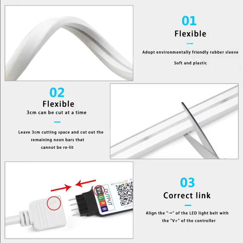 Thumbnail: RGB Neon LED Strip 1/2/3/5M