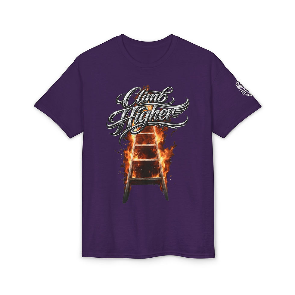 Thumbnail: Burning Ladder Tee —  Motivational Graphic T-Shirt
