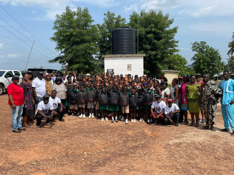 children of afoako village face 2023