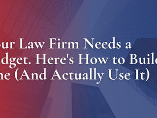 law firm budget