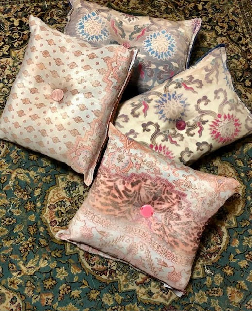 Thumbnail: Pink Paisley - Blue Peonia