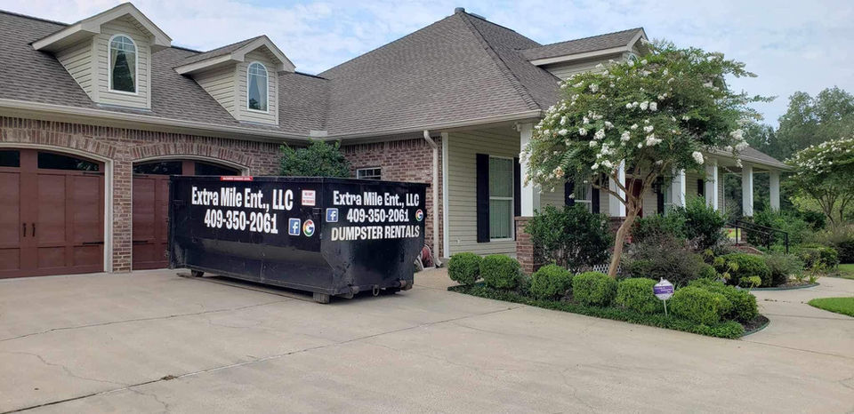 Residential roll-off dumpster rental Beaumont TX Southeast Texas