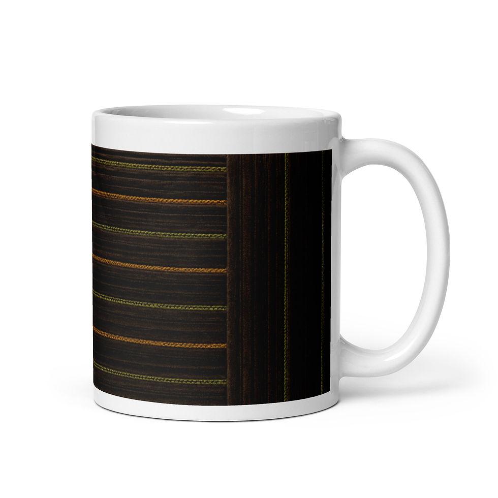 Thumbnail: Woven Path Wood & Amber Coffee Mug