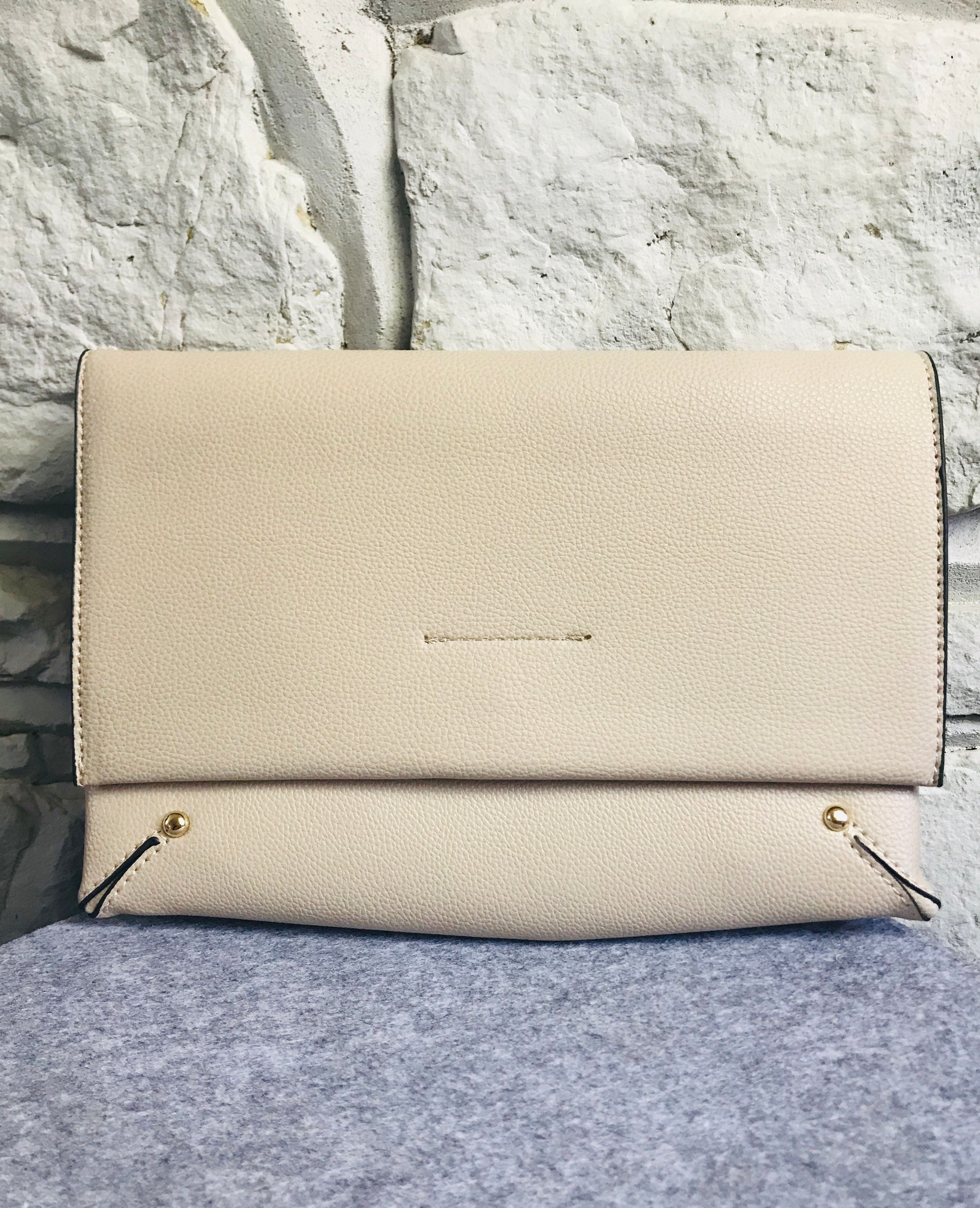 Beige Clutch Bag