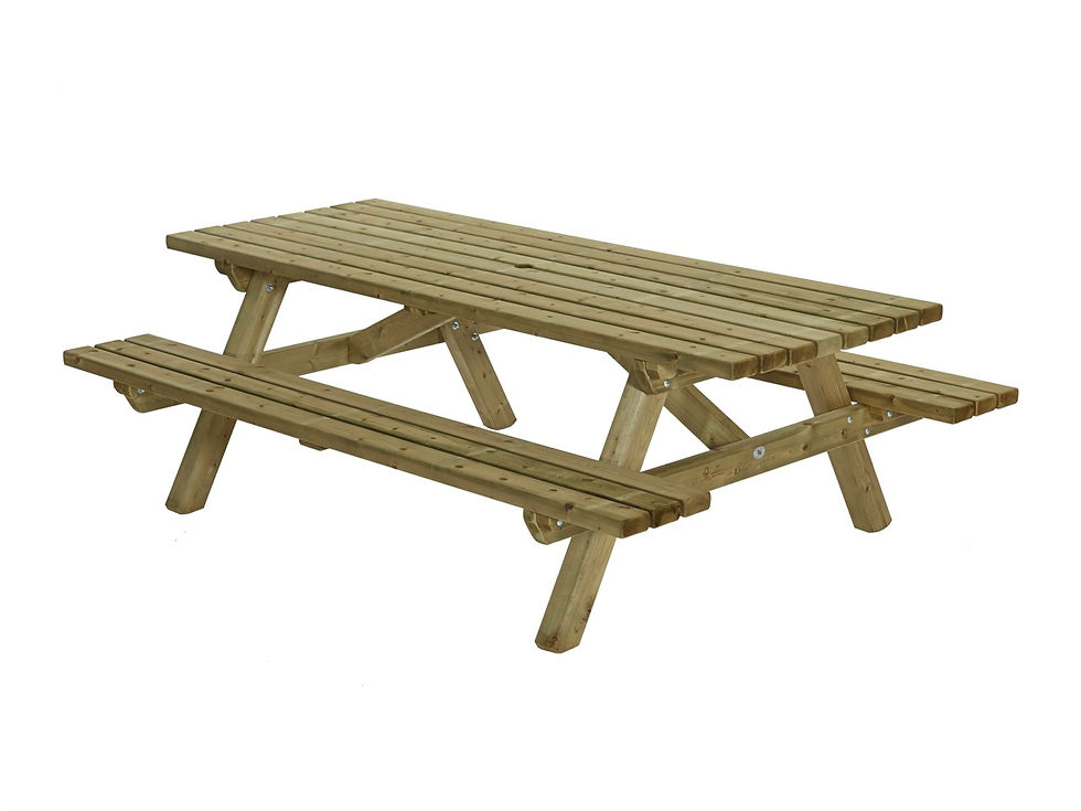 houten picknicktafel
