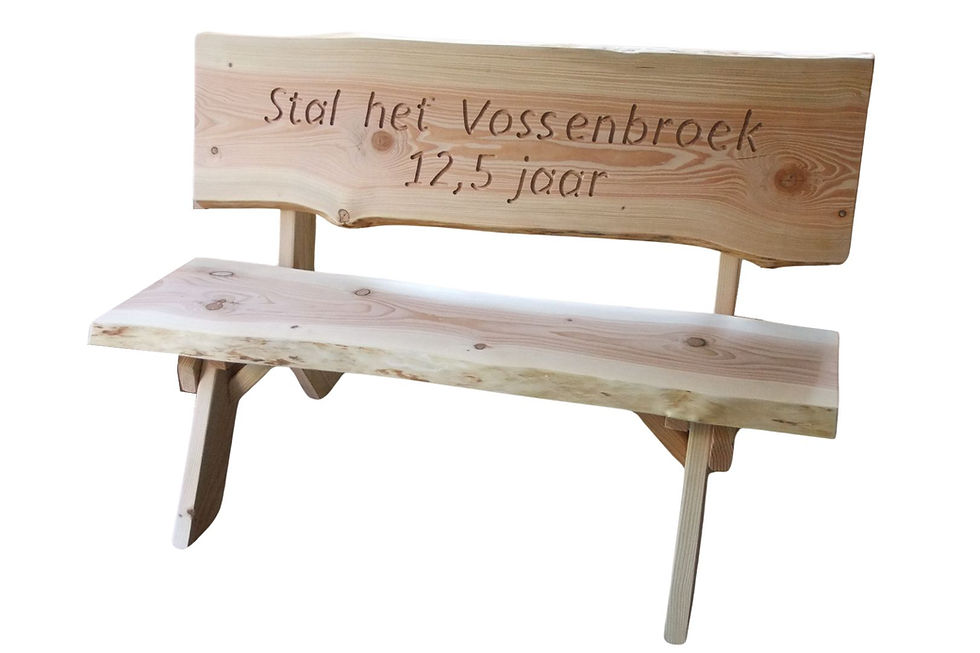 Thumbnail: gepersonaliseerde tuinbank