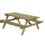Thumbnail: stevige picknicktafel van hout