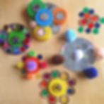loose parts mandala, reggio emilia, howweplayandlearn