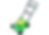 Green and yellow toy lawnmower with gray handle, four black wheels, and "Green Garden" text. 